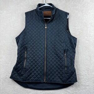 Outback Trading Co Brisbane Vest Womens Navy Blue Quilted Size Large